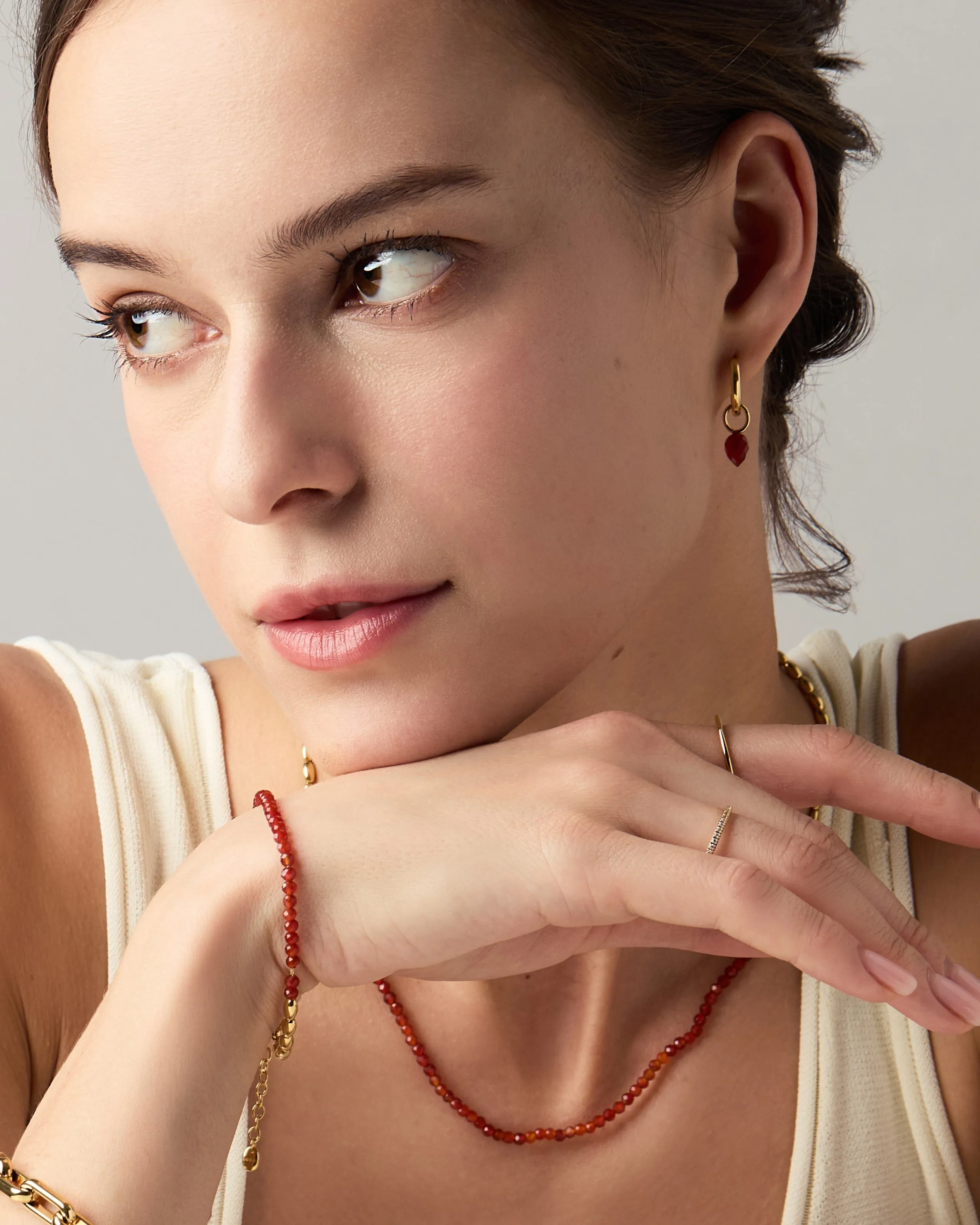 Barley Red Agate Bracelet