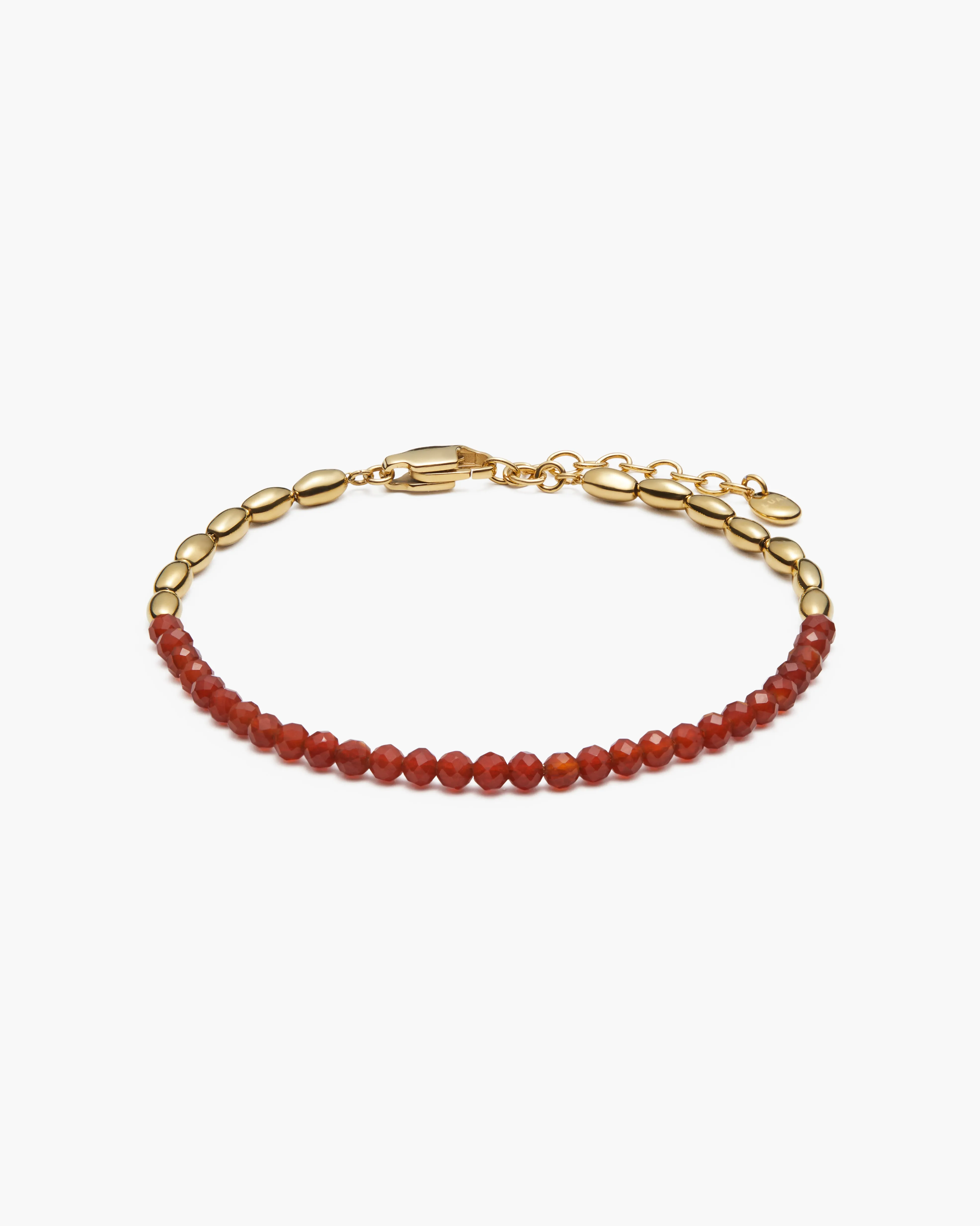 Barley Red Agate Bracelet