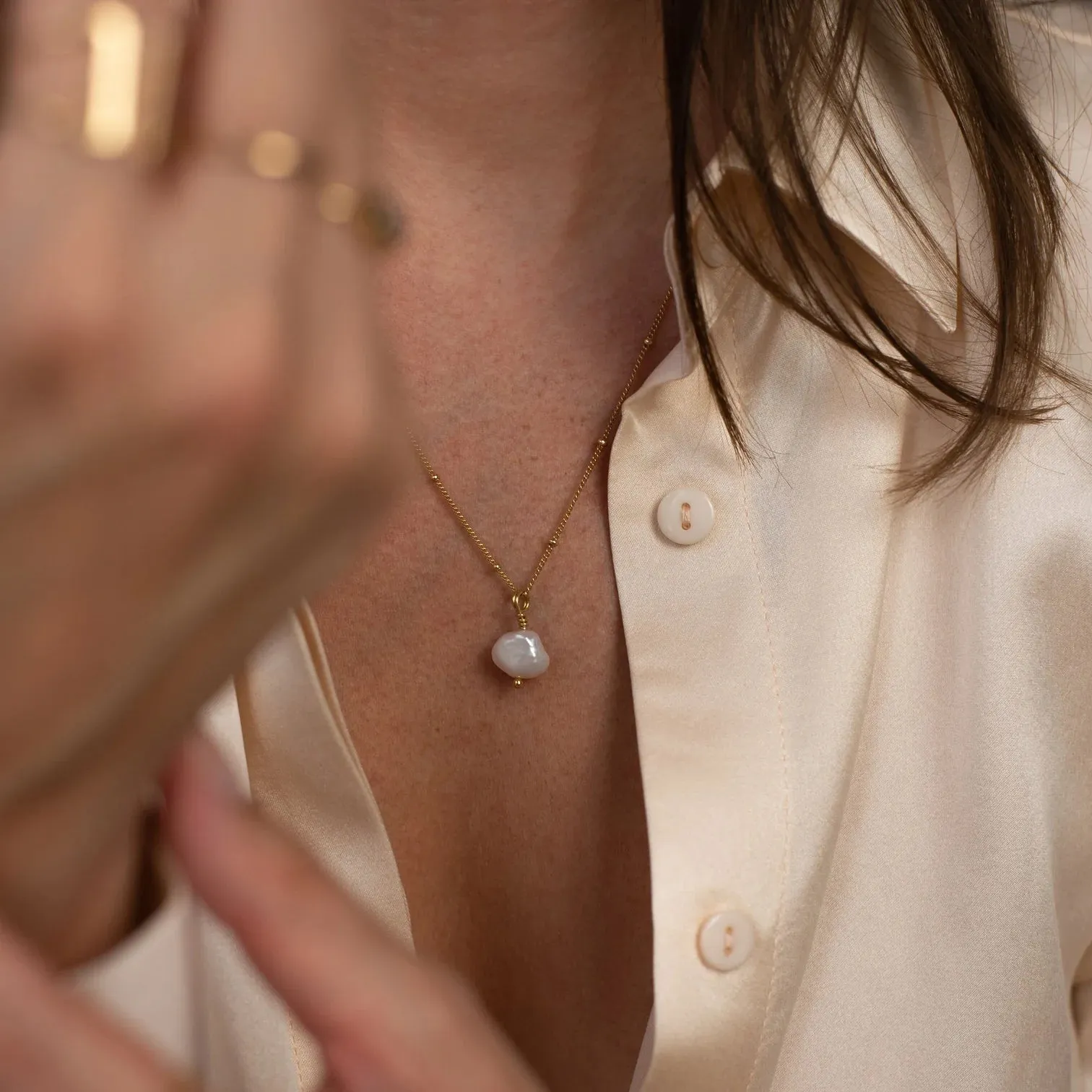 Baroque Romance Necklace - Gold Plated