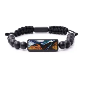 Bead Wood Resin Bracelet - Annis (Dark Blue, 589793)