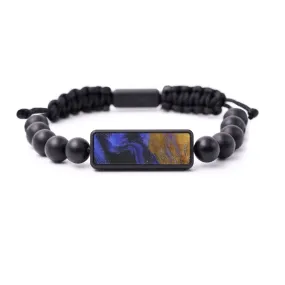 Bead Wood Resin Bracelet - Ula (Purple, 575656)