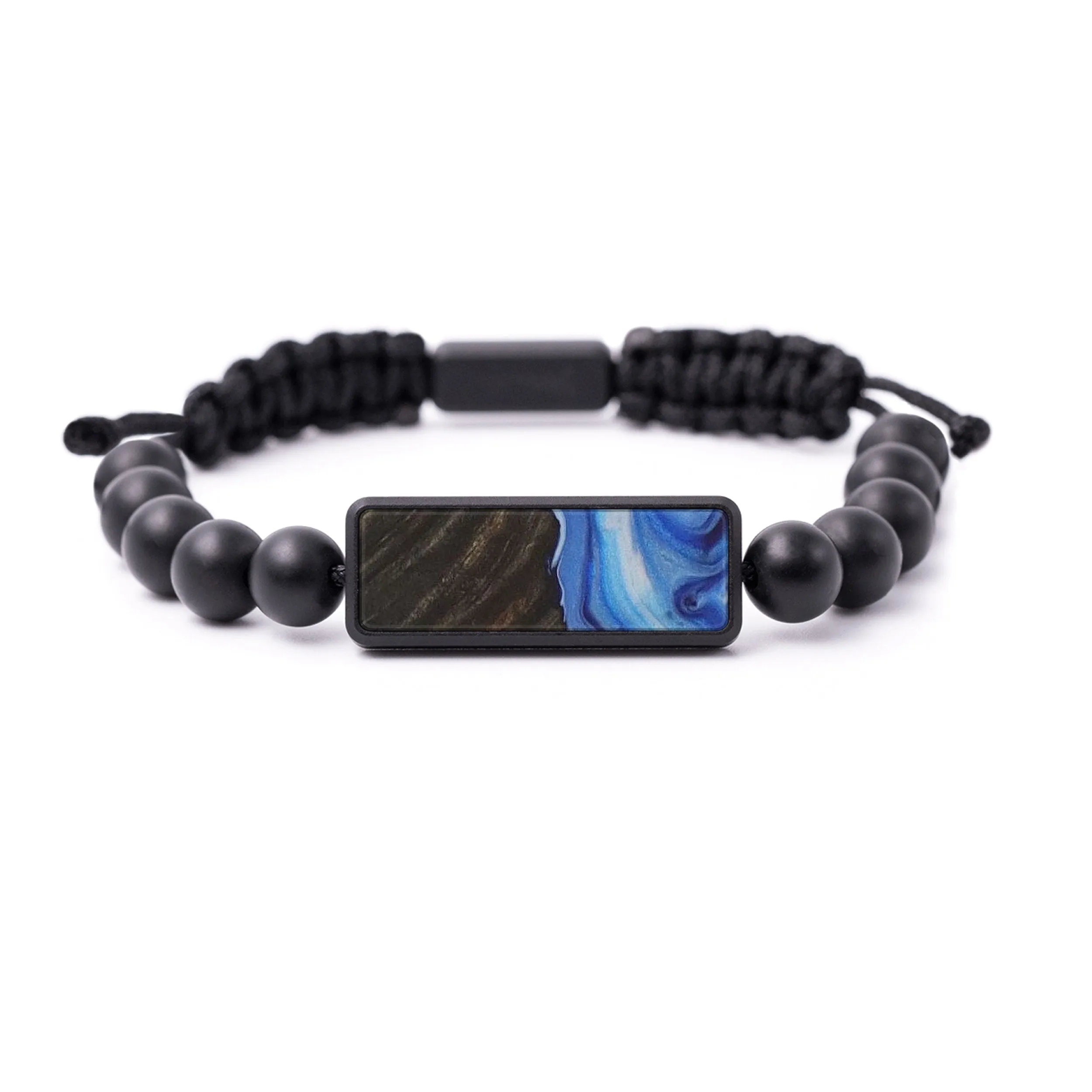 Bead Wood Resin Bracelet - Zung (Light Blue, 588275)