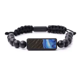Bead Wood Resin Bracelet - Zung (Light Blue, 588275)
