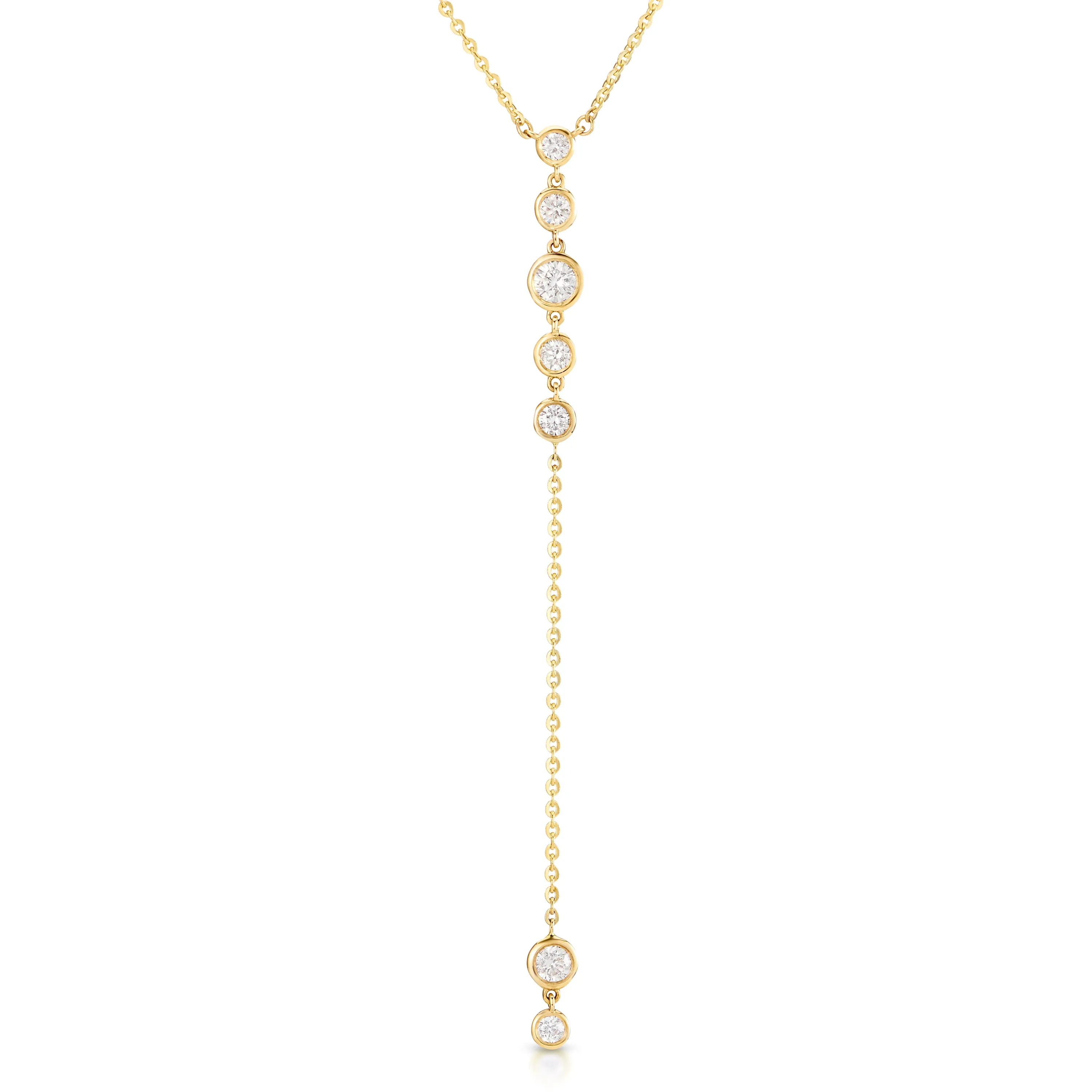 Bezel Starstruck Lariat Necklace