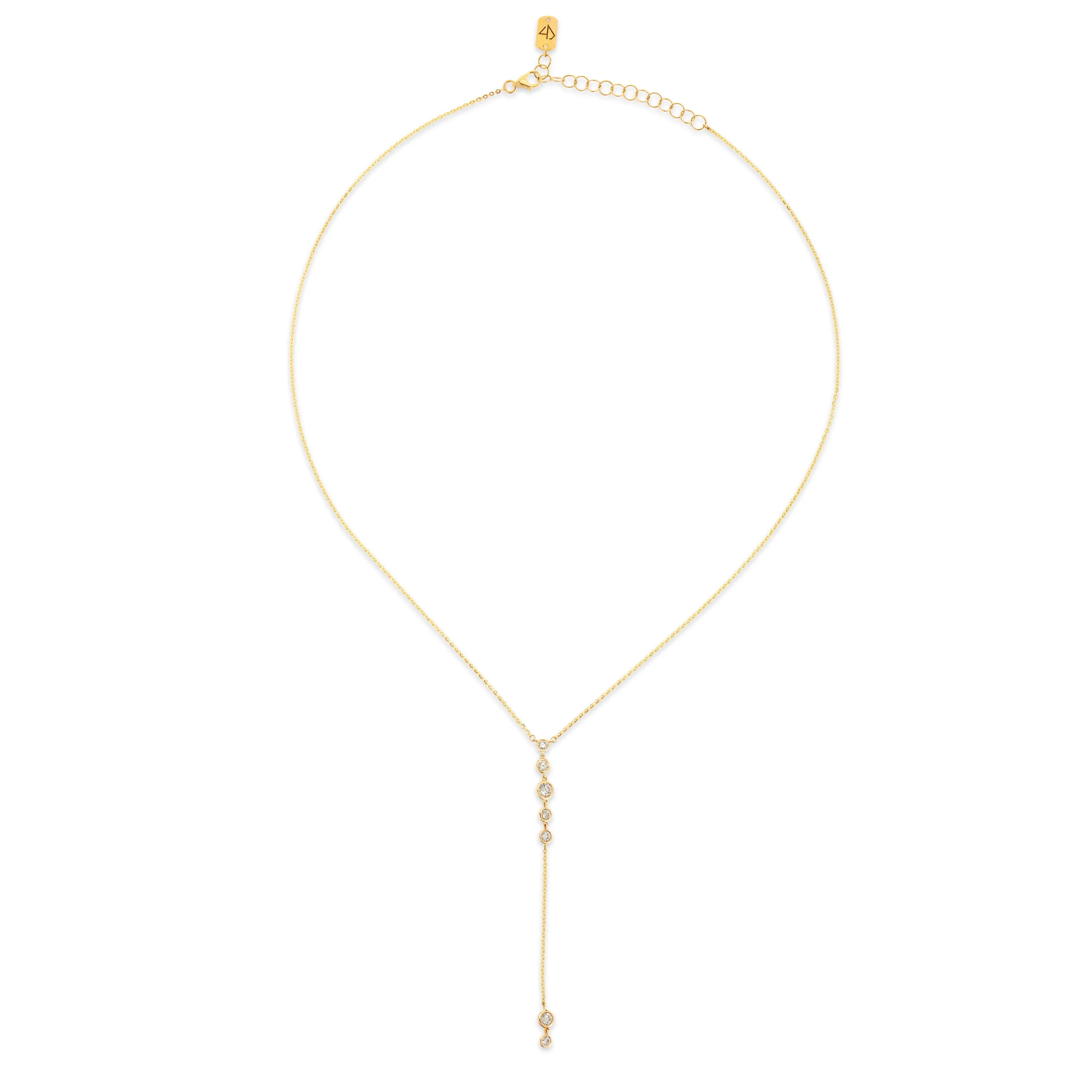 Bezel Starstruck Lariat Necklace