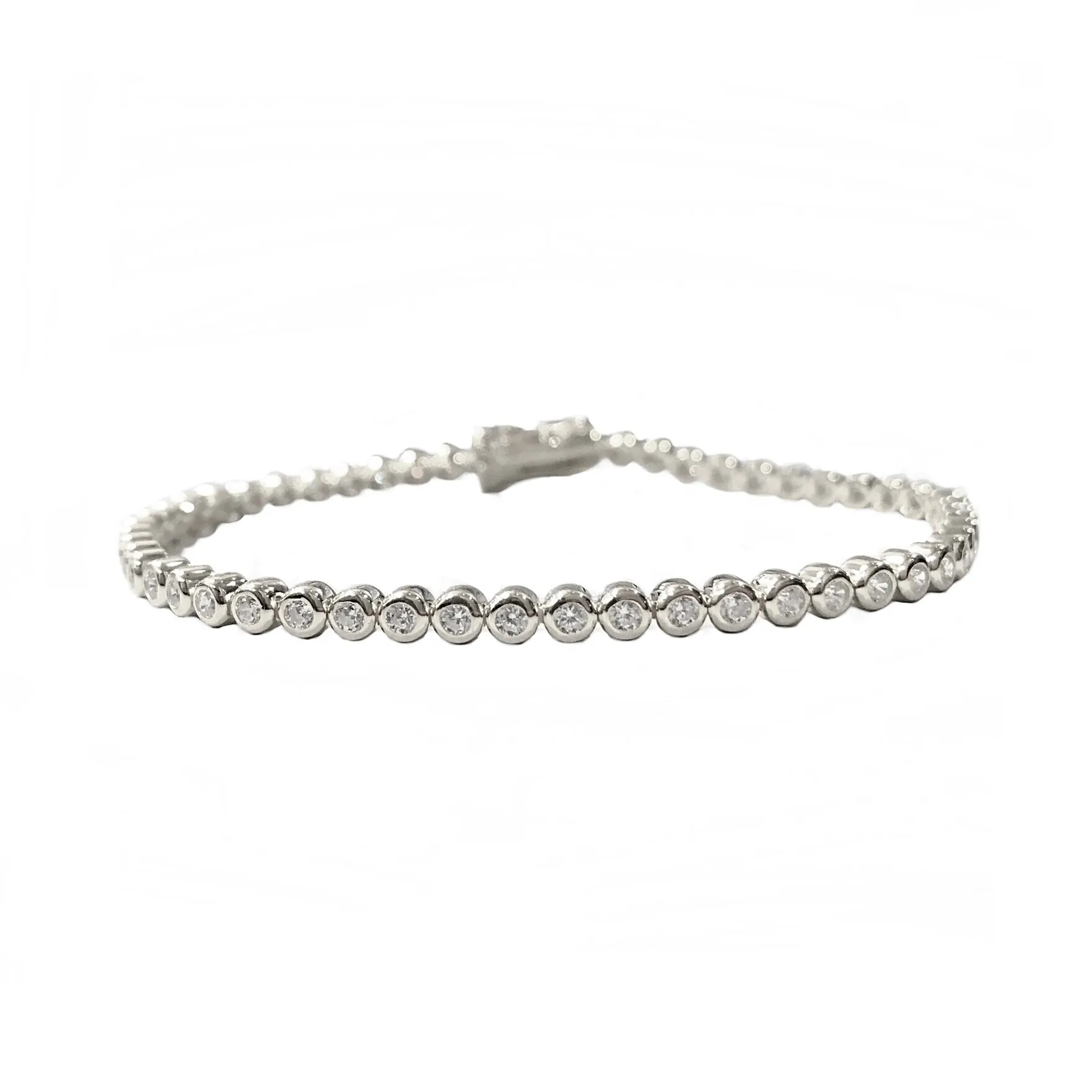 Bezel Tennis Bracelet
