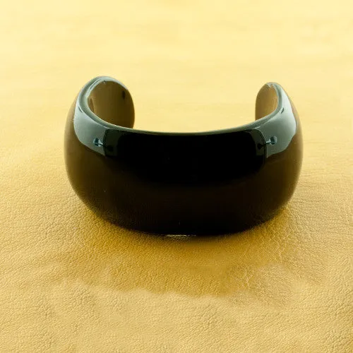 Black Agate Cuff Bracelet