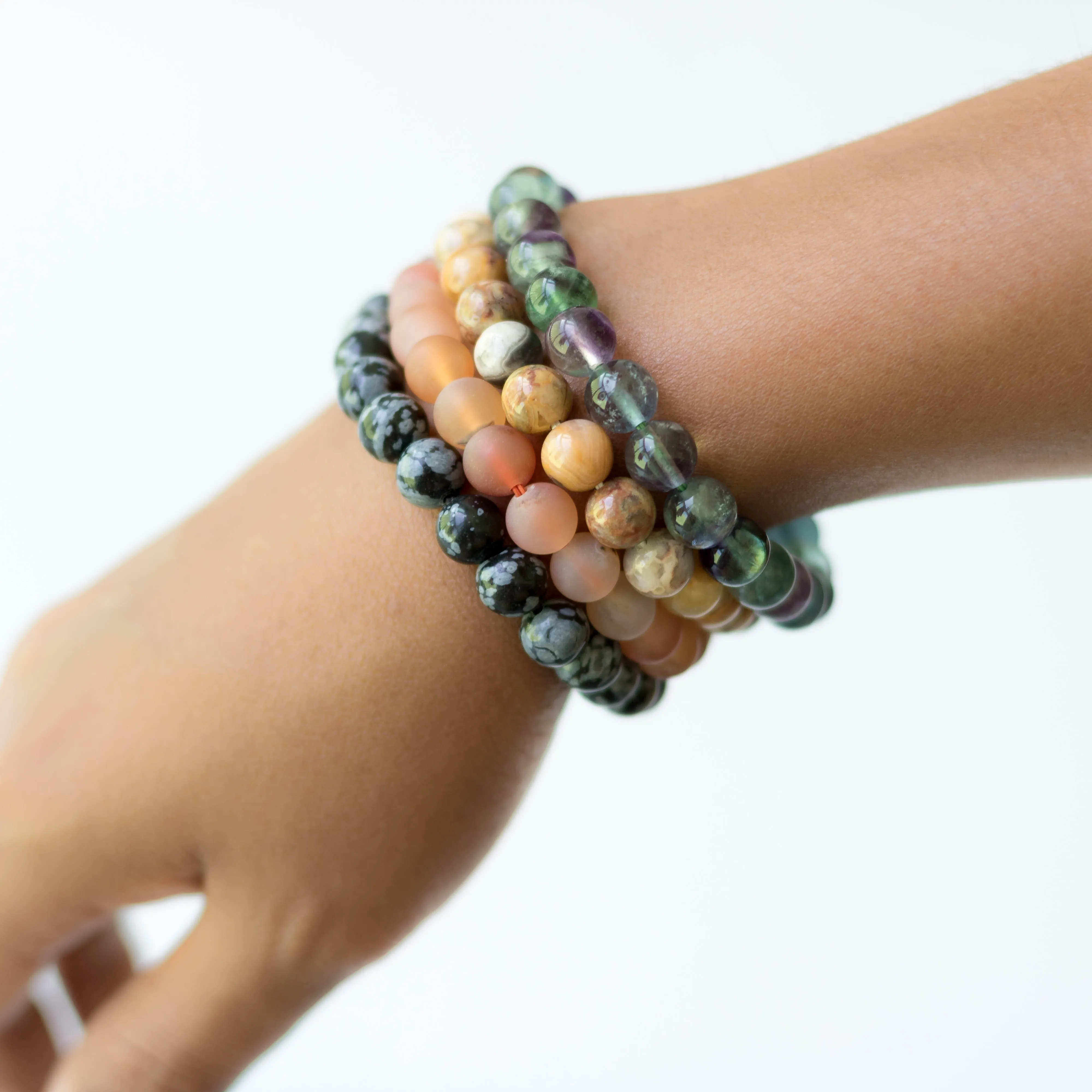 Black Agate Gemstone Bracelet