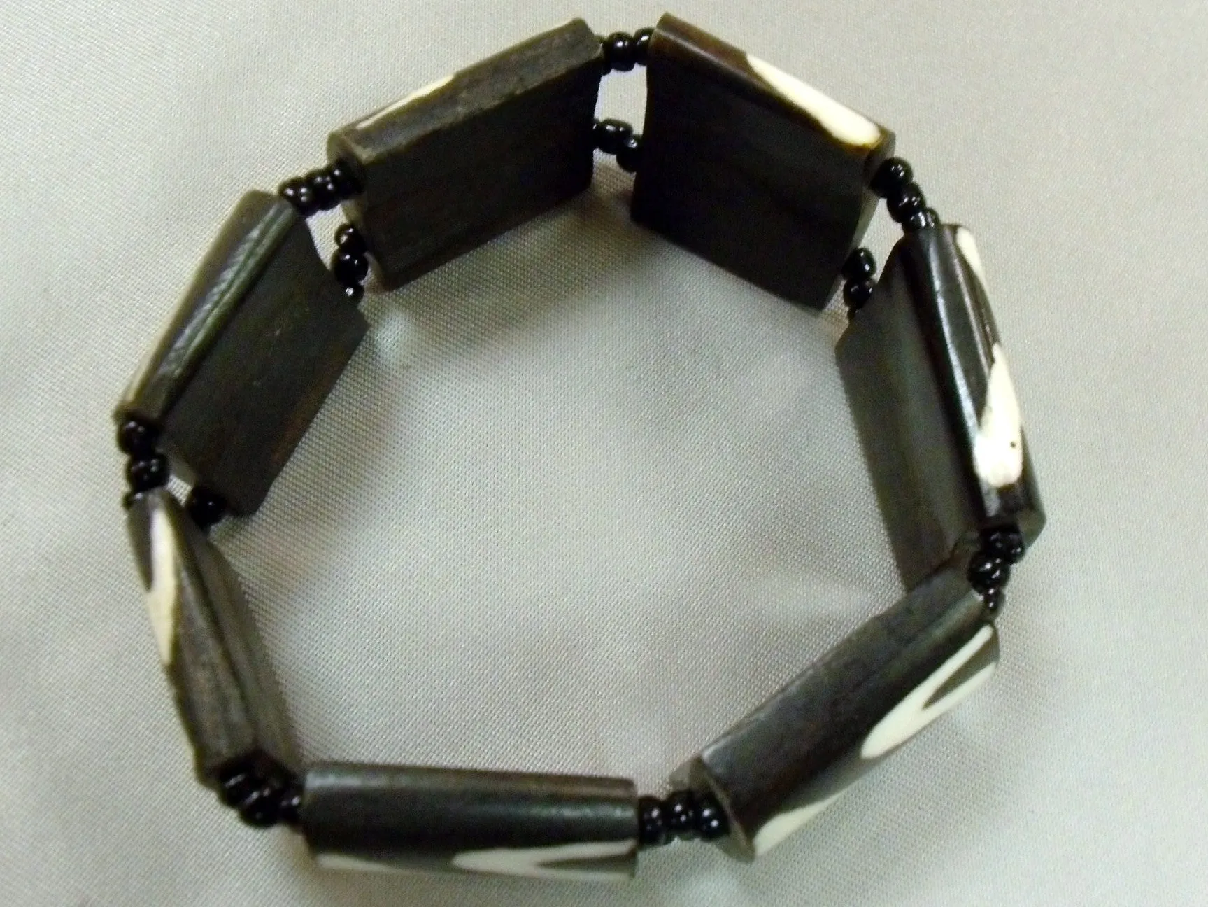 Black & White Bone Bracelet
