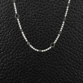Black & White Diamond Long Necklace