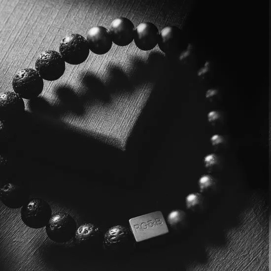 Black Collection - Lava Stone Bead Bracelet