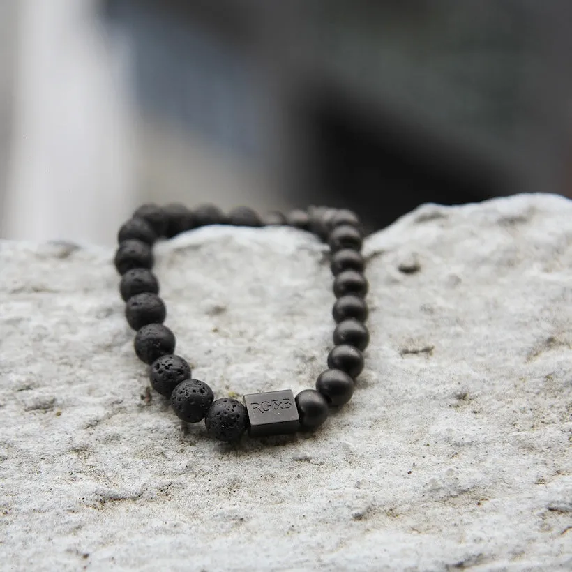 Black Collection - Lava Stone Bead Bracelet