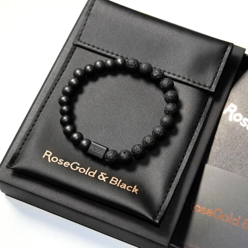 Black Collection - Lava Stone Bead Bracelet