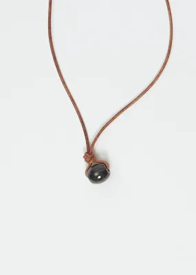 Black Jade Cord Necklace
