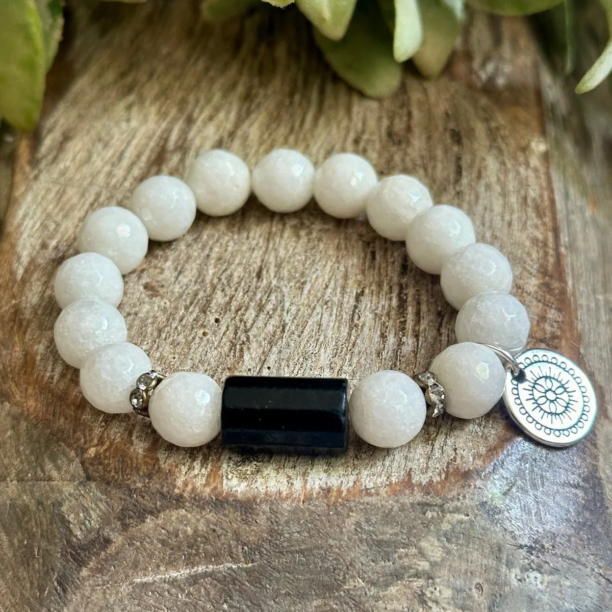 Black Tourmaline & Moonstone