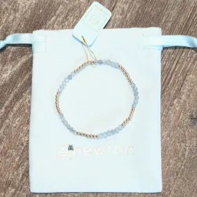 Blissful Pattern 2.5mm Bracelet - Labradorite