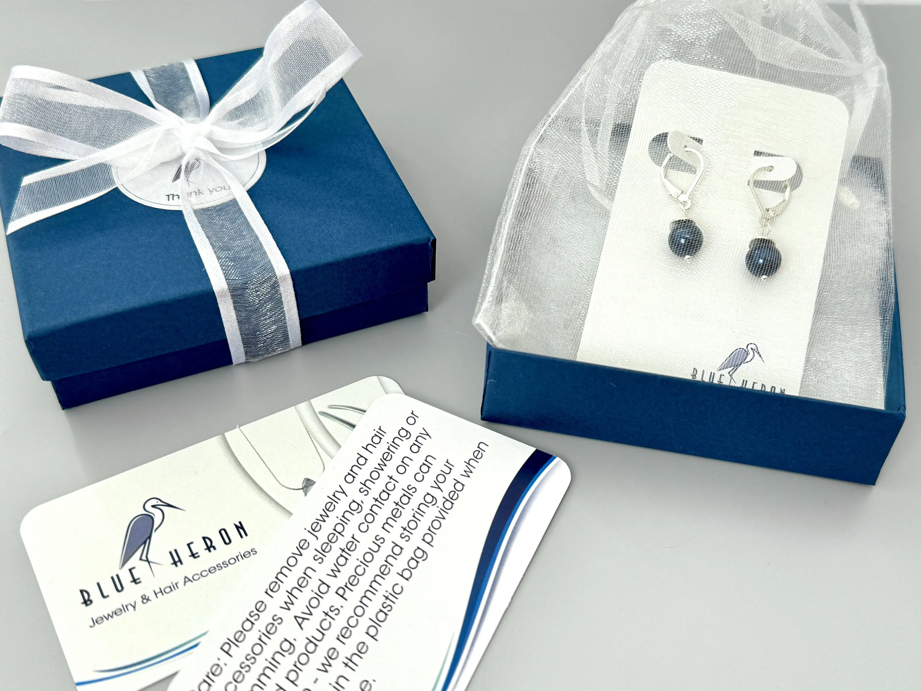 Blue Moonstone Earrings Dangle Gold, Silver Leverback