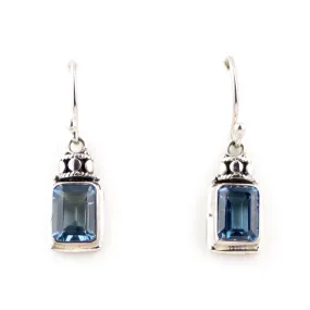 Blue Topaz Earrings
