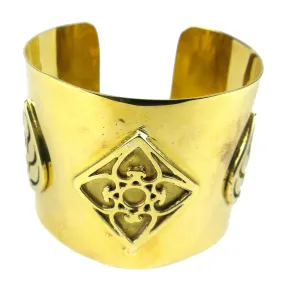 Bomb Casing with Leaf Design Cuff Craftworks Cambodia
