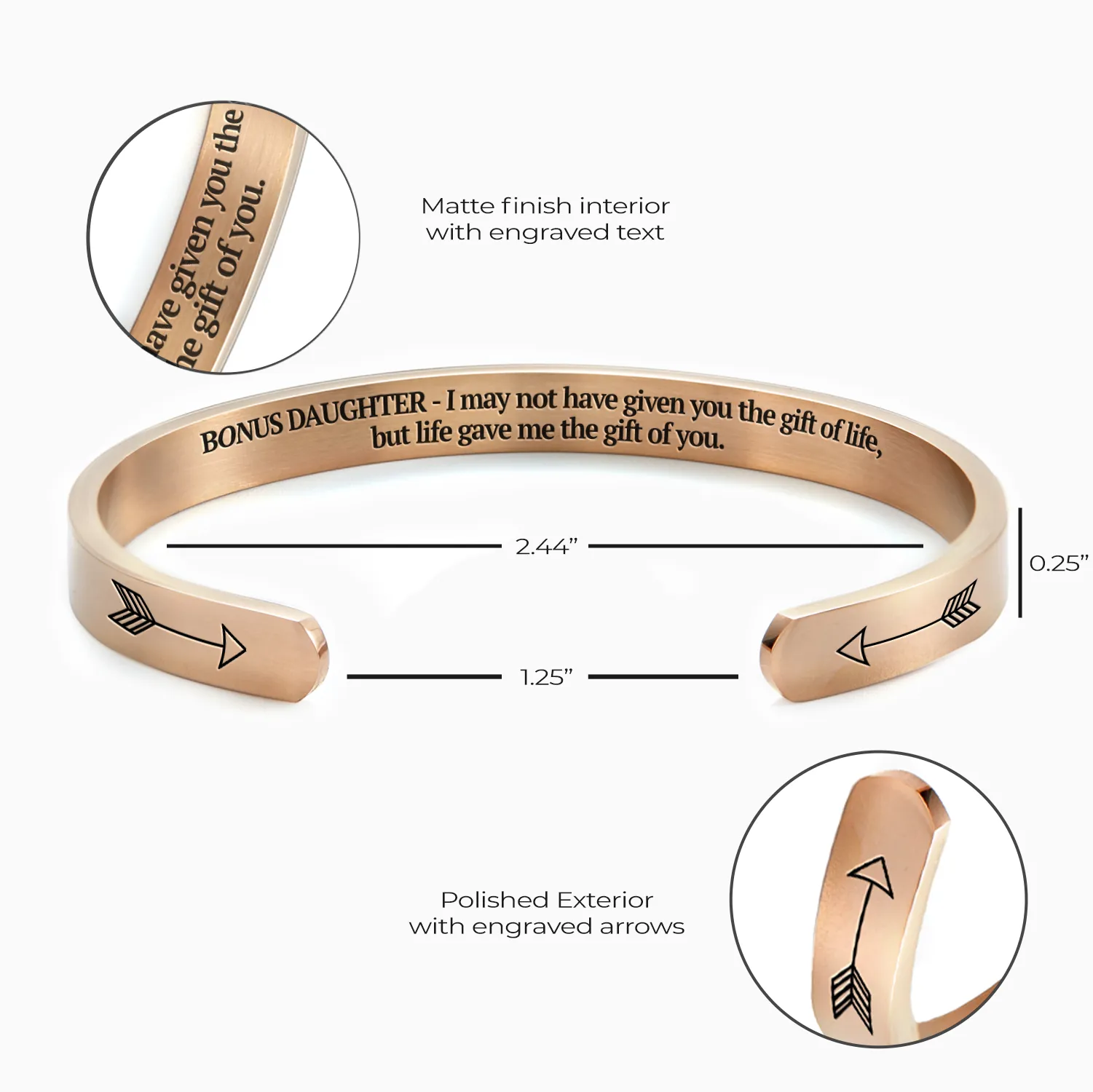 Bonus Daughter Cuff Bracelet