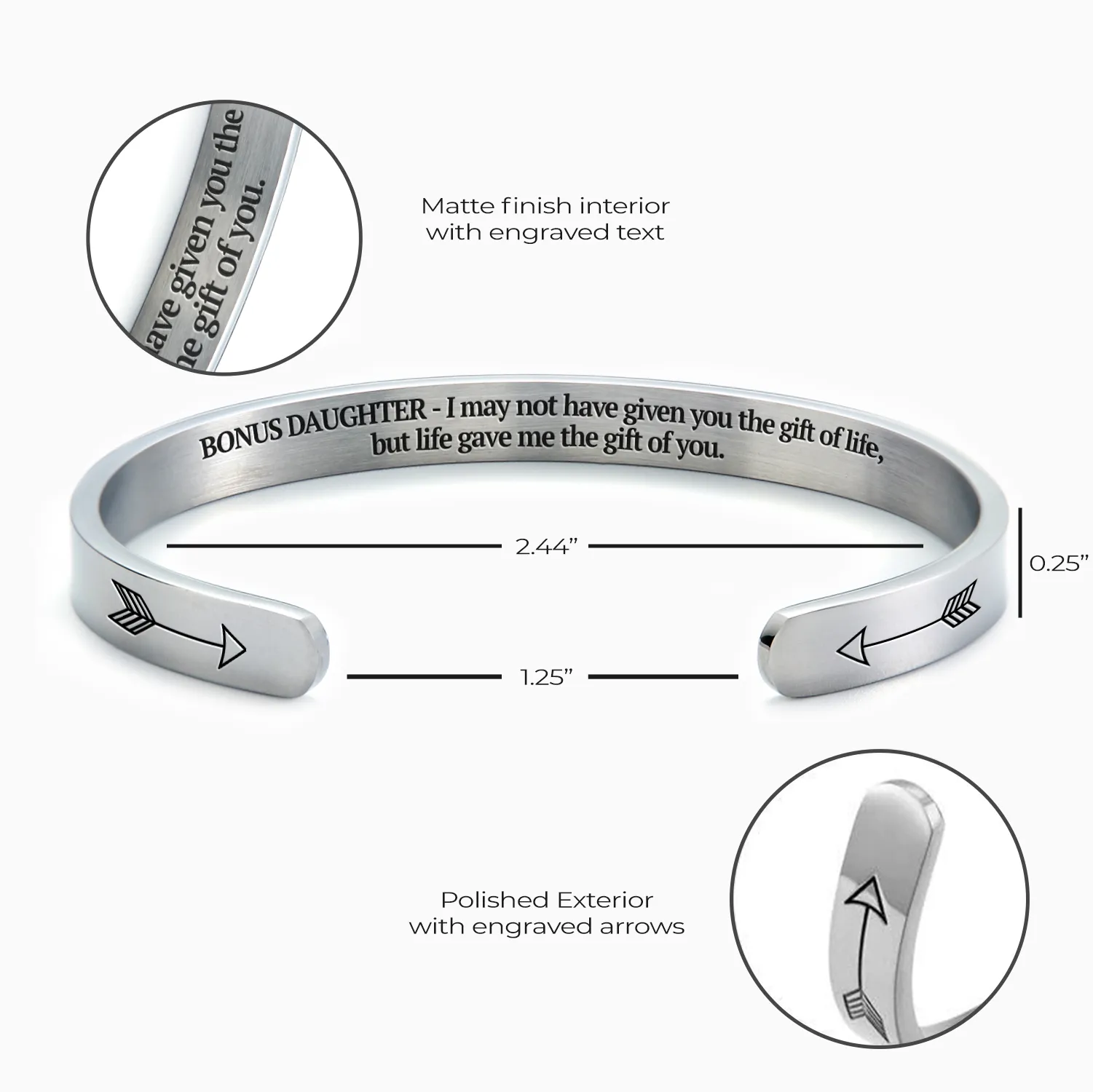 Bonus Daughter Cuff Bracelet
