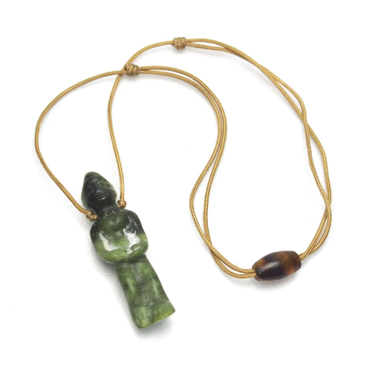 Bowenite Jade Walking Buddha Figure