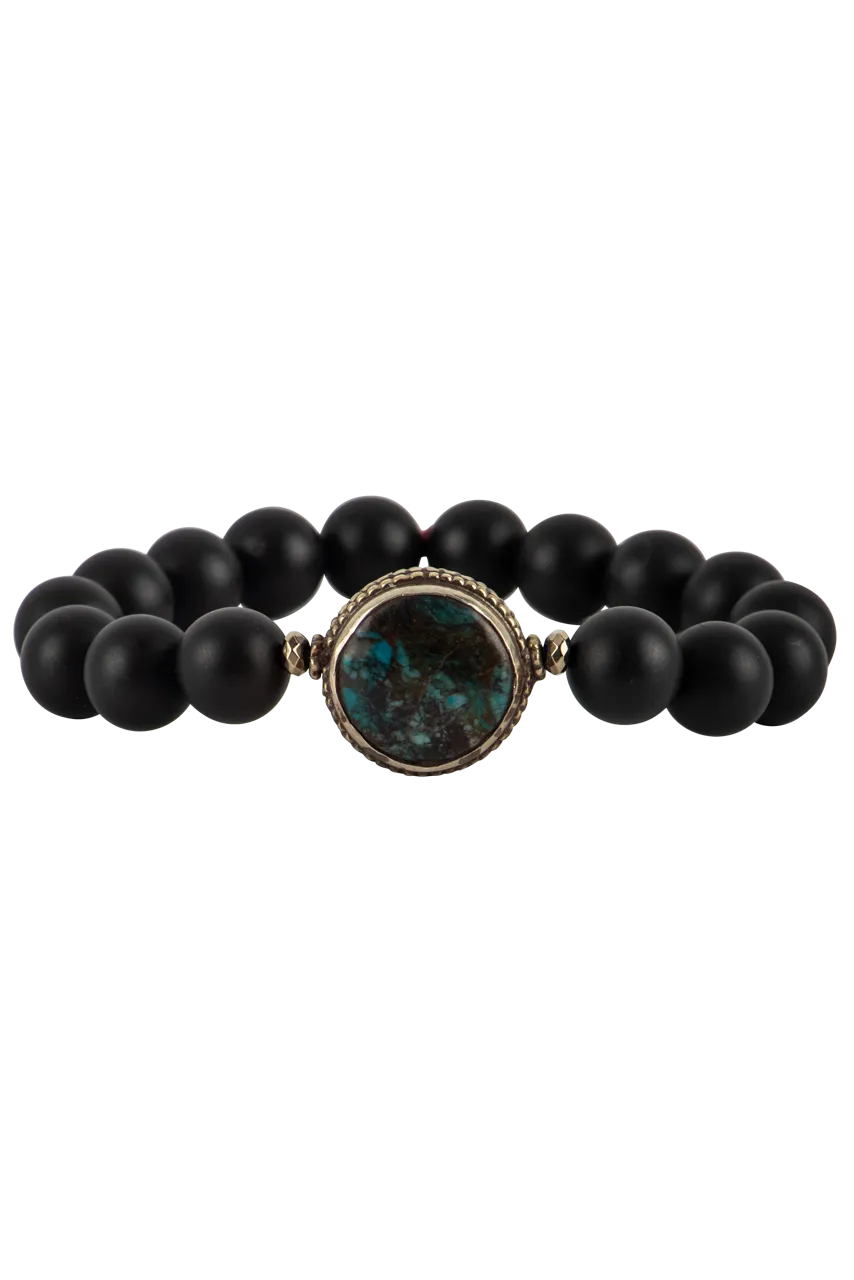 Breathe Deep Designs Onyx Stone Bracelet
