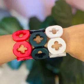 Briley Resin Clover Bracelet