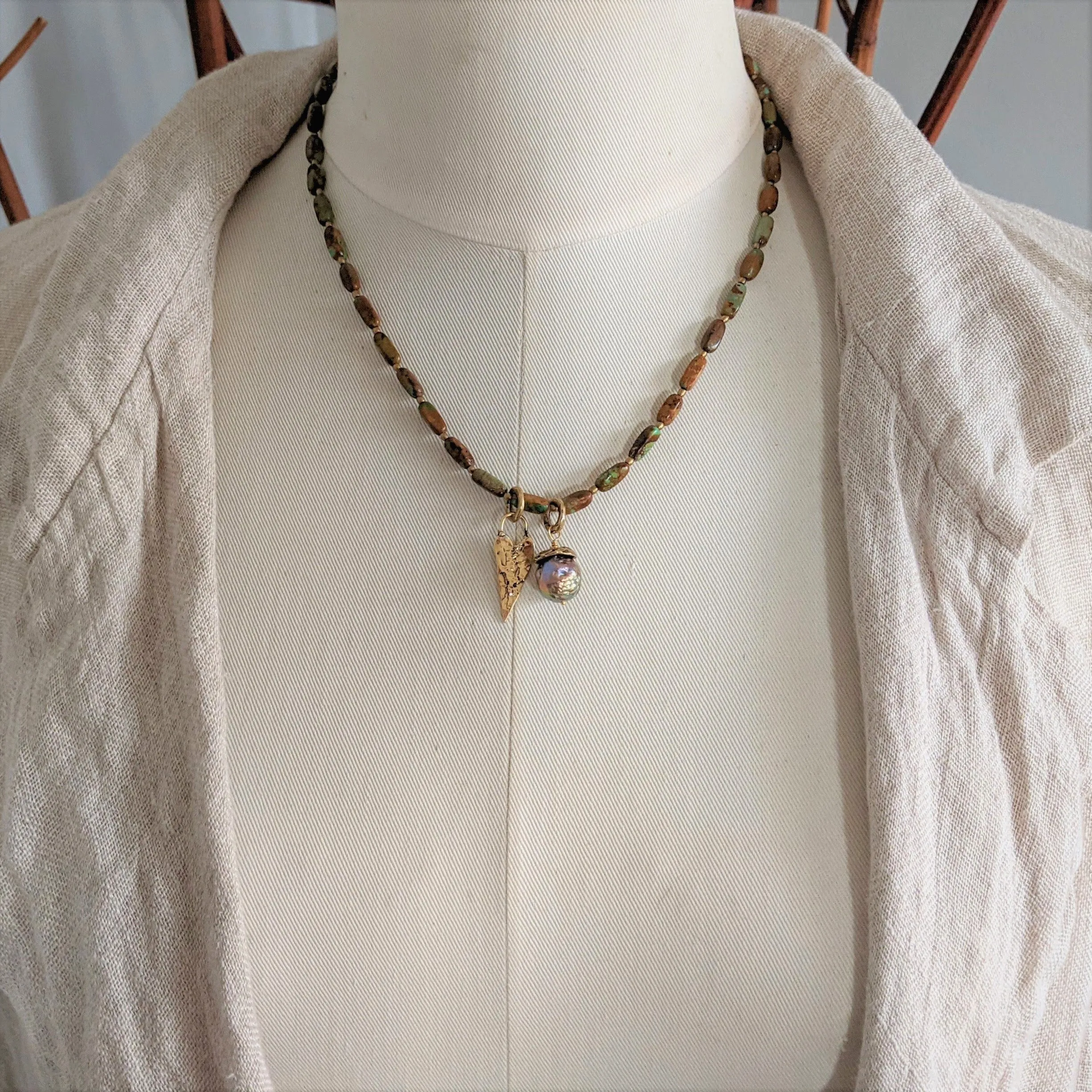 Brown Turquoise Necklace