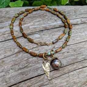 Brown Turquoise Necklace