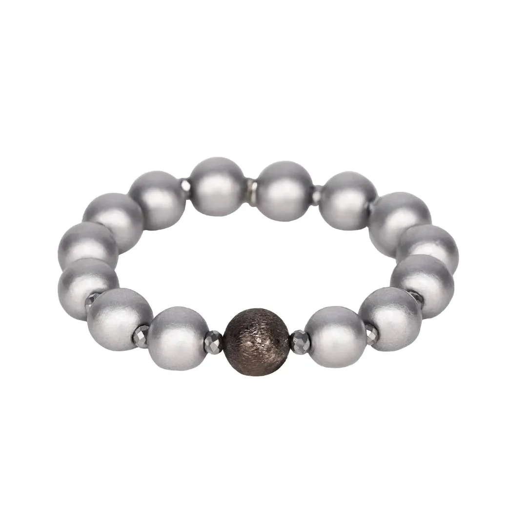 BuDhaGirl | Shaanti Bracelet in Silver Tone