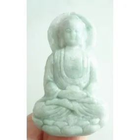 Certified Green Natural A Jade Jadeite Carved Guanyin Kwan Yin God Pendant Necklace