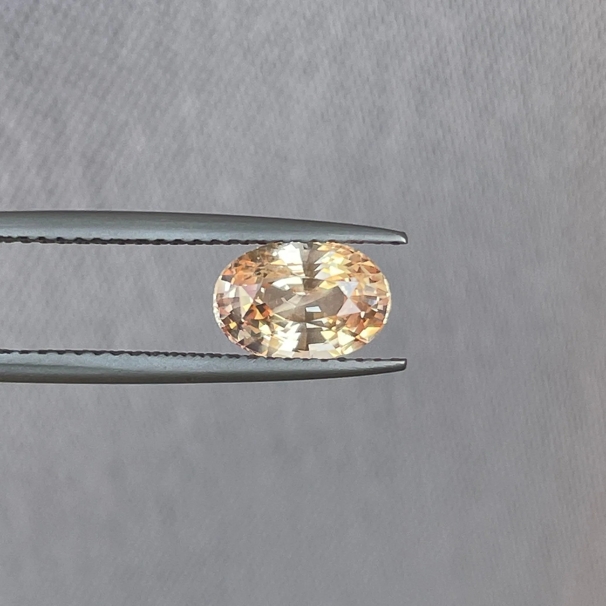 champagne sapphire stone 2.10 crt a precious gem oval champagne sapphire engagement ring, sapphire anniversary ring white gold, wedding ring and anniversary ring fiance ring, october birthstone jewelry