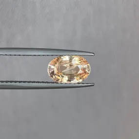 champagne sapphire stone 2.10 crt a precious gem oval champagne sapphire engagement ring, sapphire anniversary ring white gold, wedding ring and anniversary ring fiance ring, october birthstone jewelry