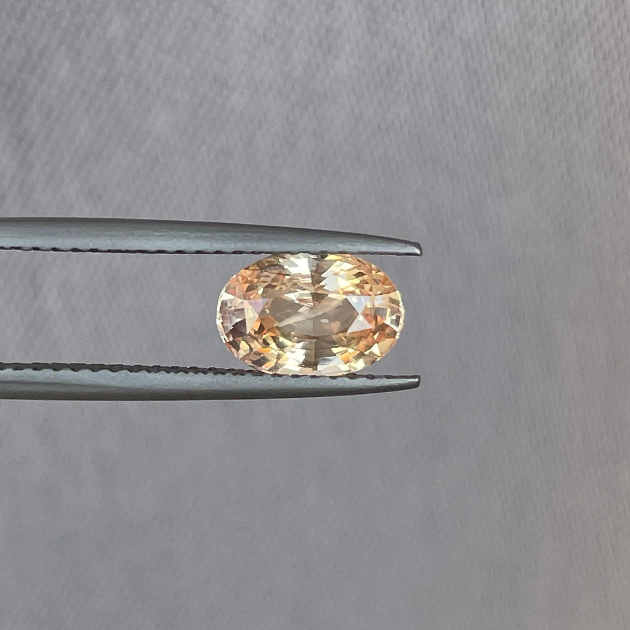 champagne sapphire stone 2.10 crt a precious gem oval champagne sapphire engagement ring, sapphire anniversary ring white gold, wedding ring and anniversary ring fiance ring, october birthstone jewelry