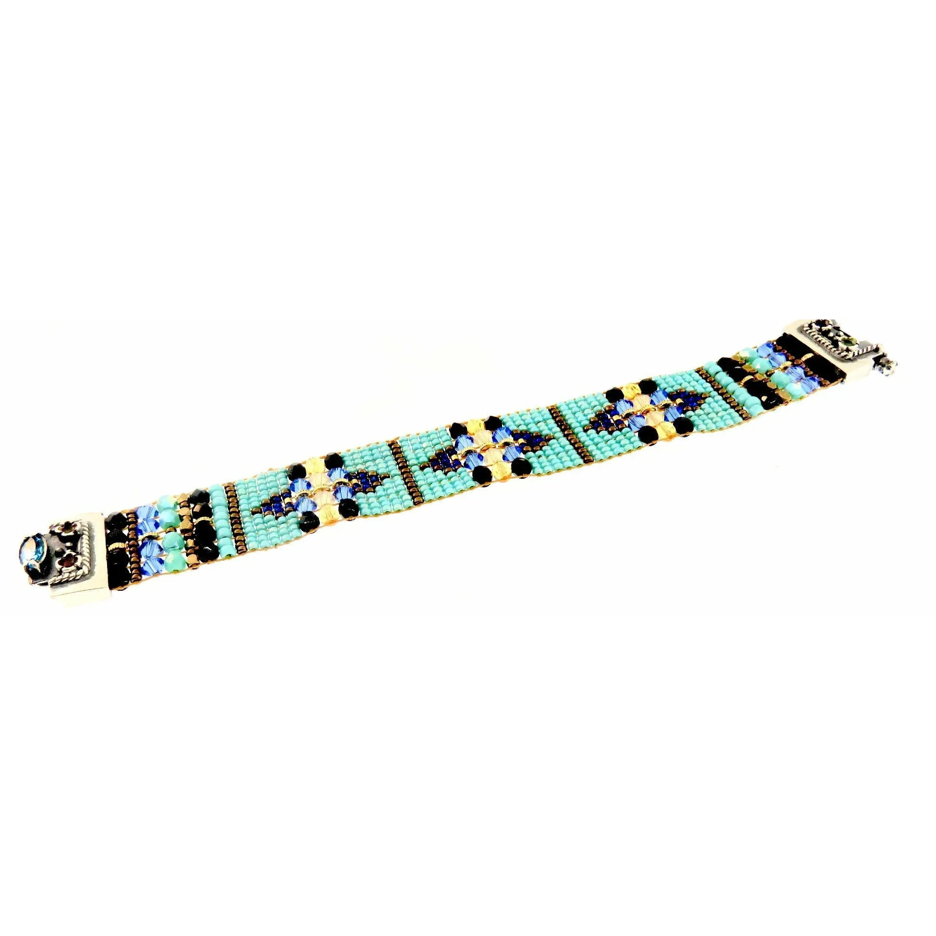 CHILI ROSE  Blue Desert Cowboy Gemstone Bracelet