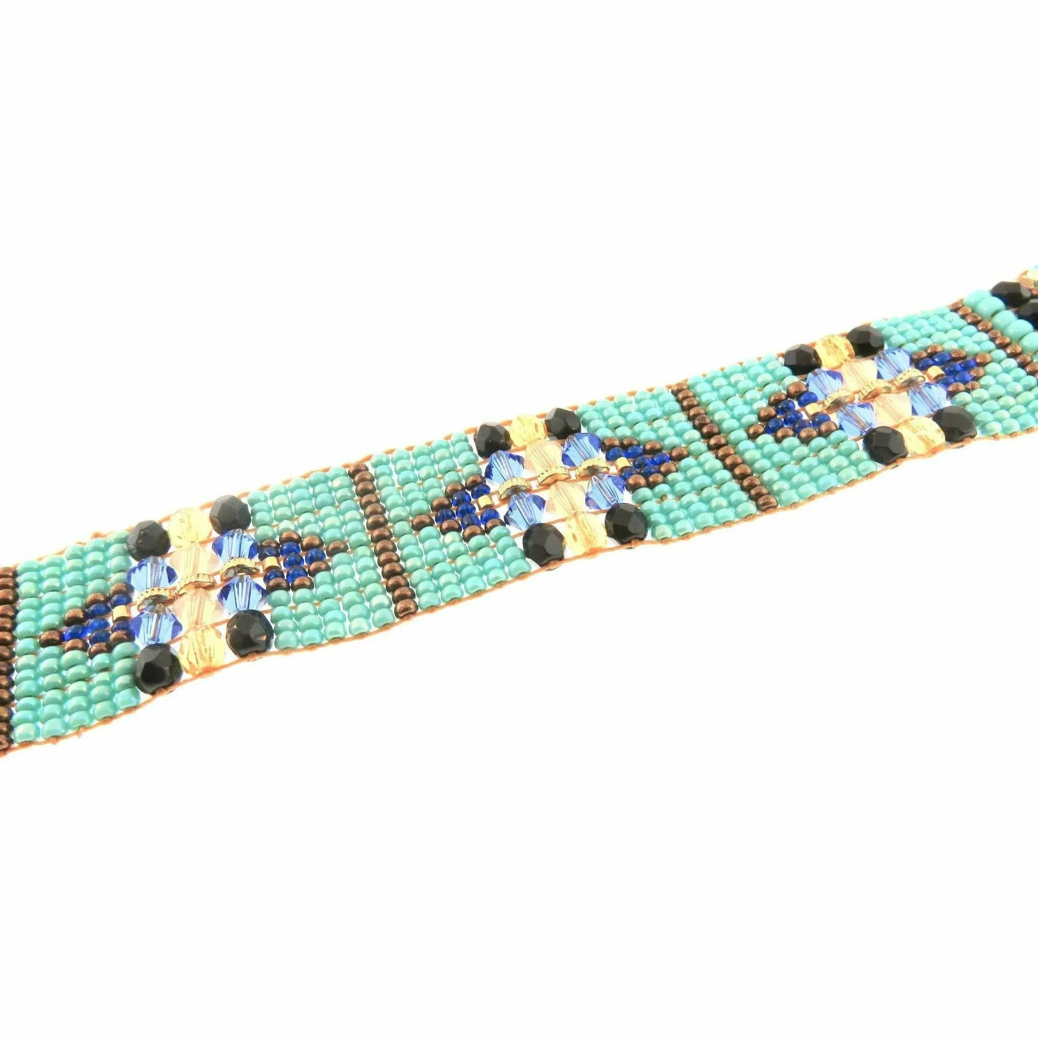 CHILI ROSE  Blue Desert Cowboy Gemstone Bracelet