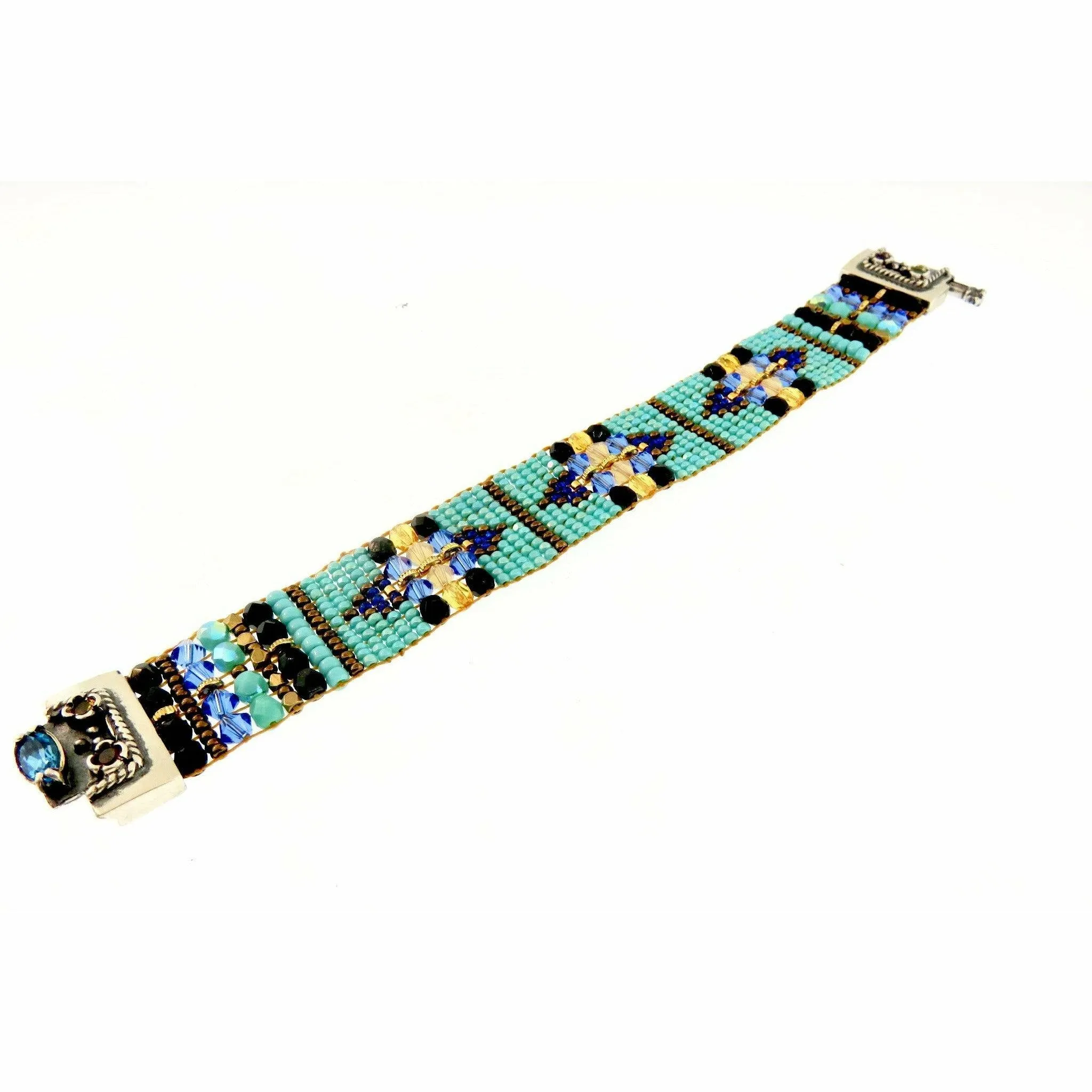 CHILI ROSE  Blue Desert Cowboy Gemstone Bracelet