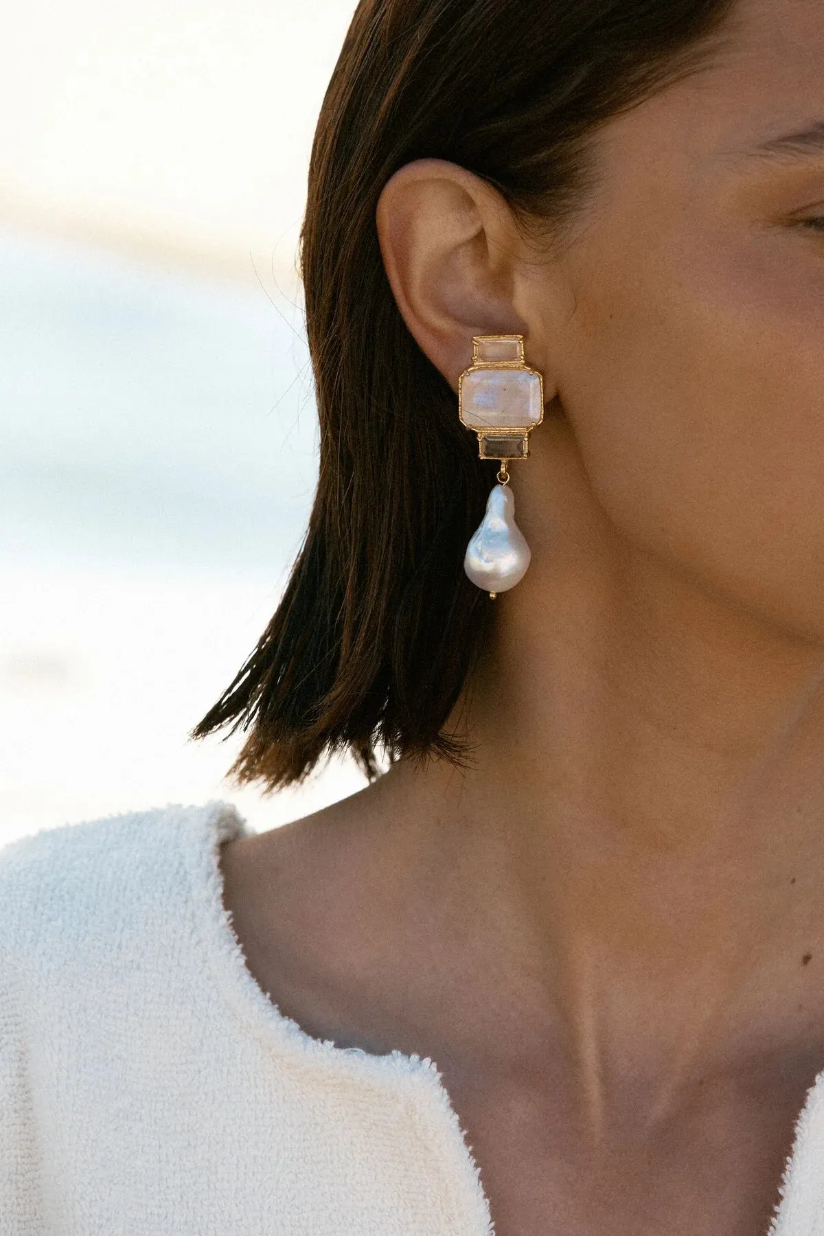 Christie Nicolaides Bambina Earrings - White