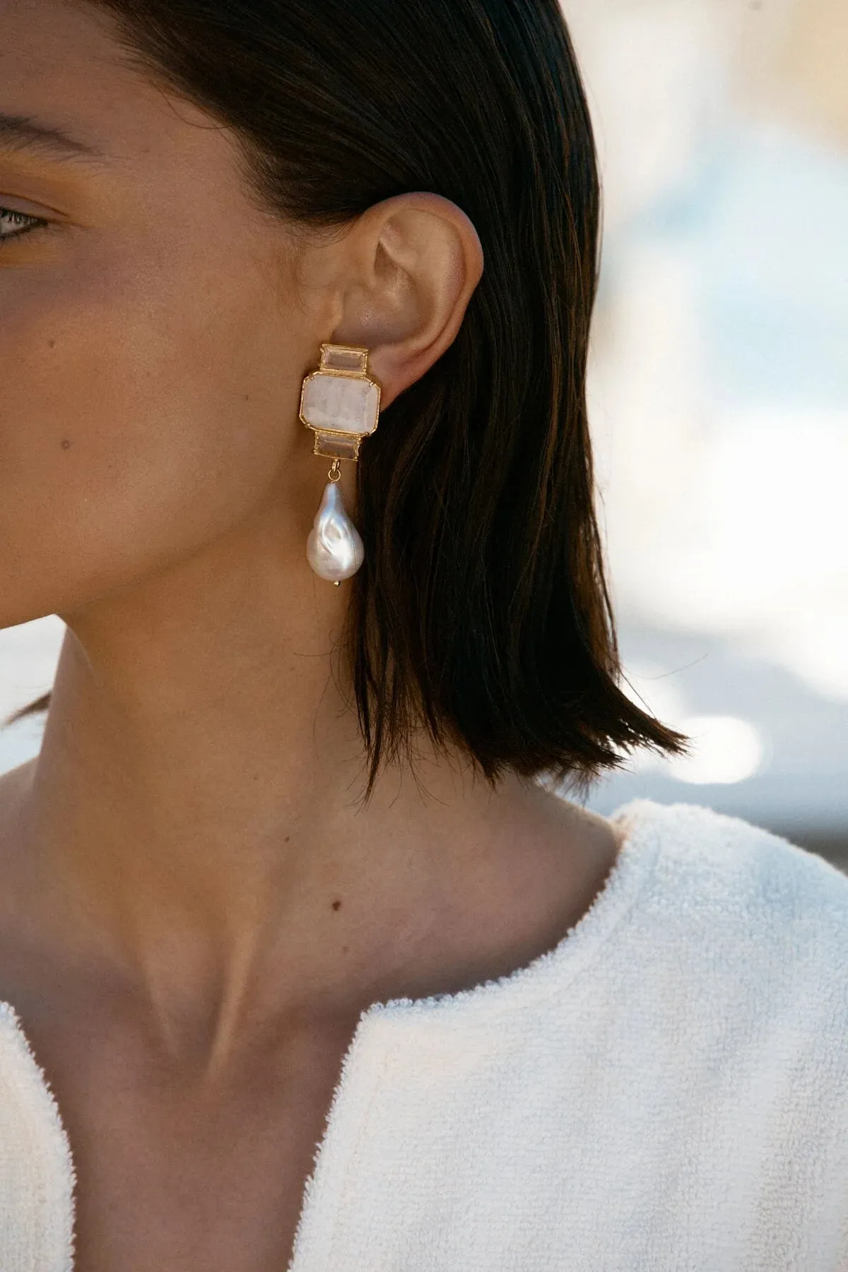 Christie Nicolaides Bambina Earrings - White