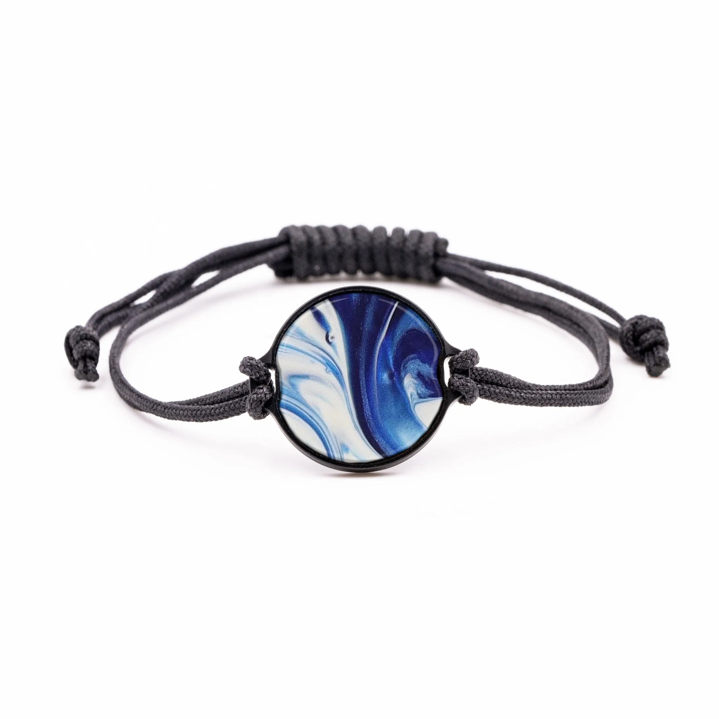 Circle ResinArt Bracelet - Doria (Dark Blue, 575848)