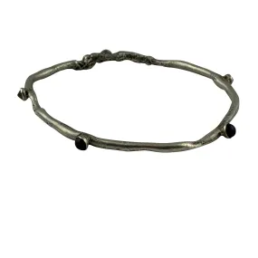 Citrine and garnet bangle
