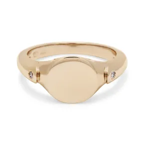 Classic Signet Ring - 14k Yellow Gold