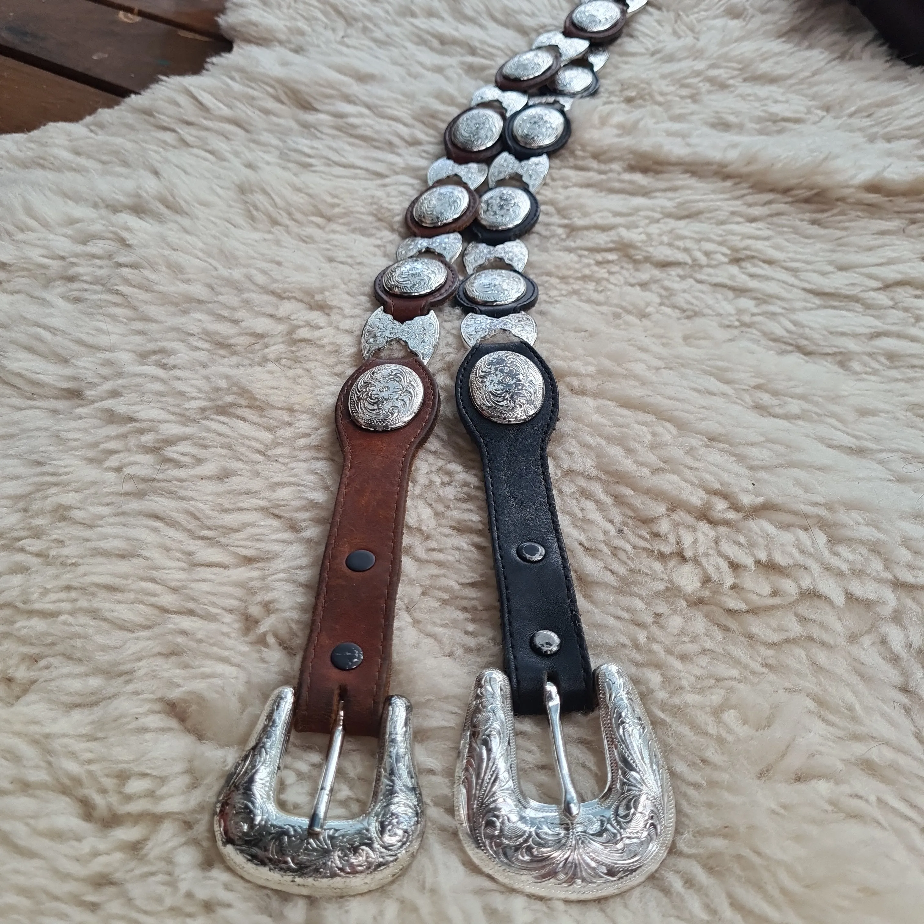 Concho belt Brown or black size s only black available