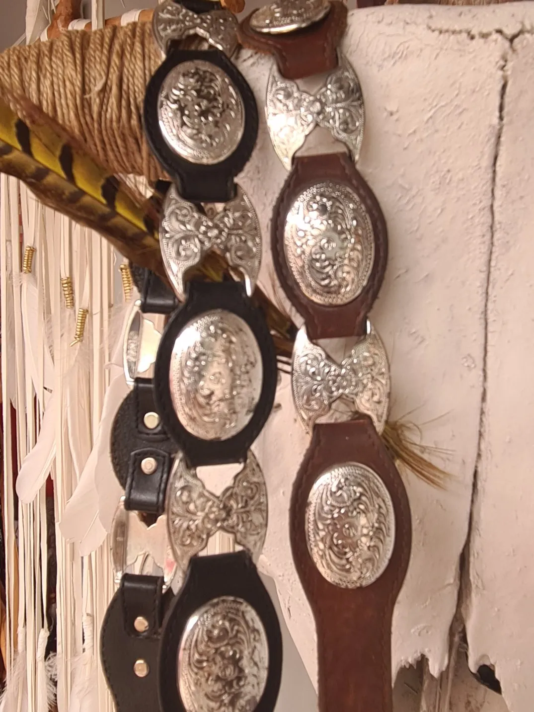 Concho belt Brown or black size s only black available