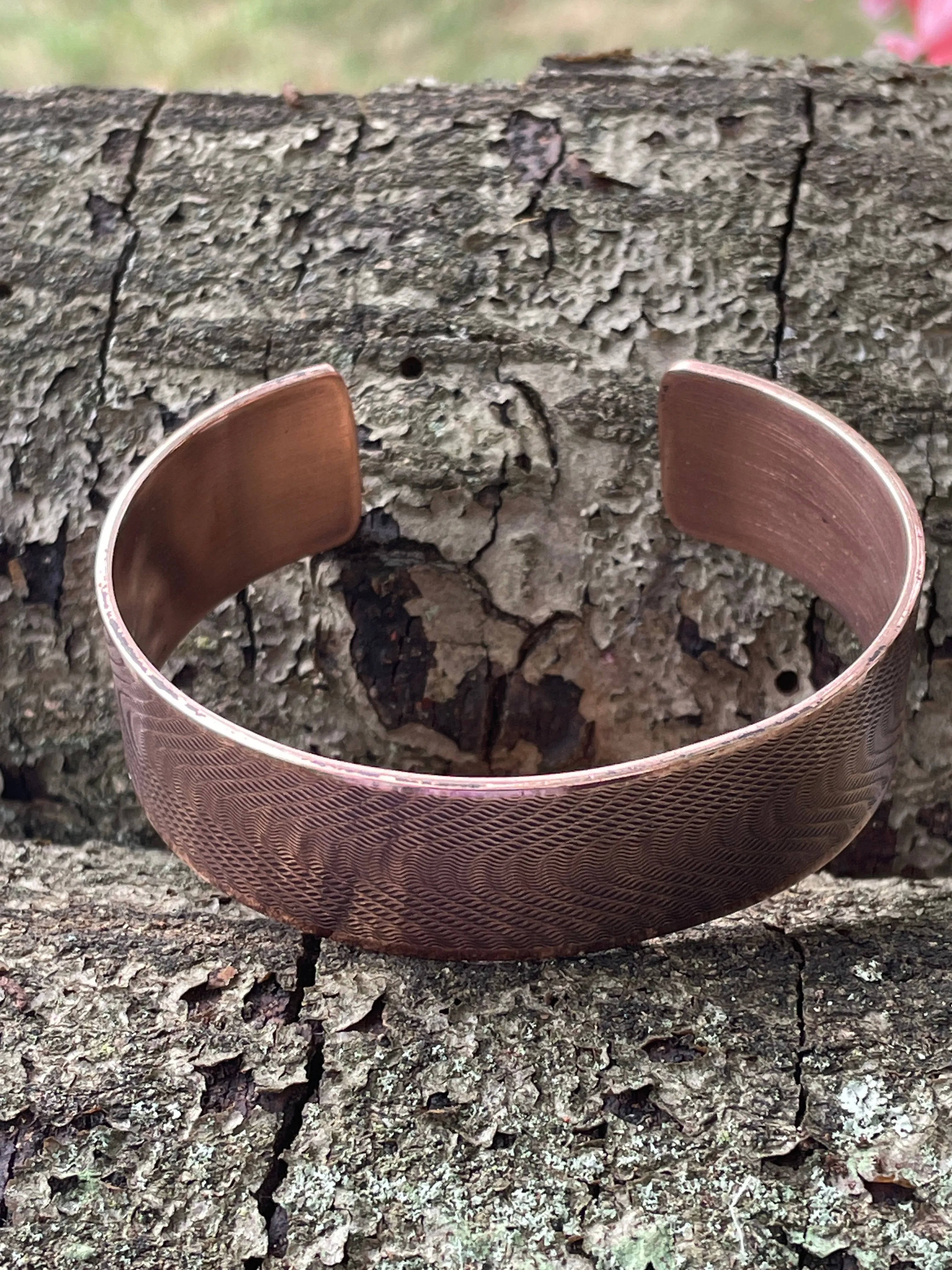 Copper Cuff Bracelet Mirage Wave