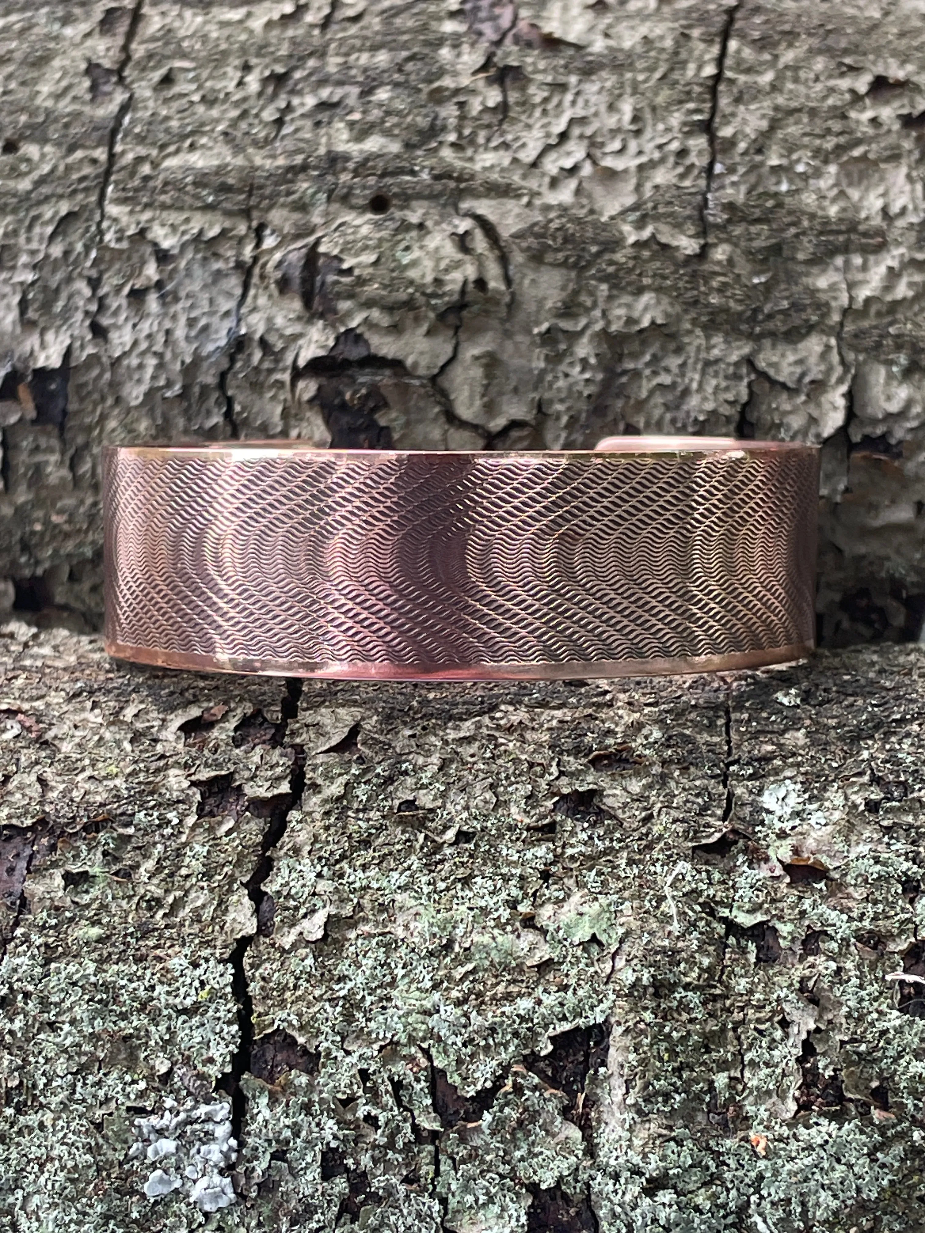Copper Cuff Bracelet Mirage Wave