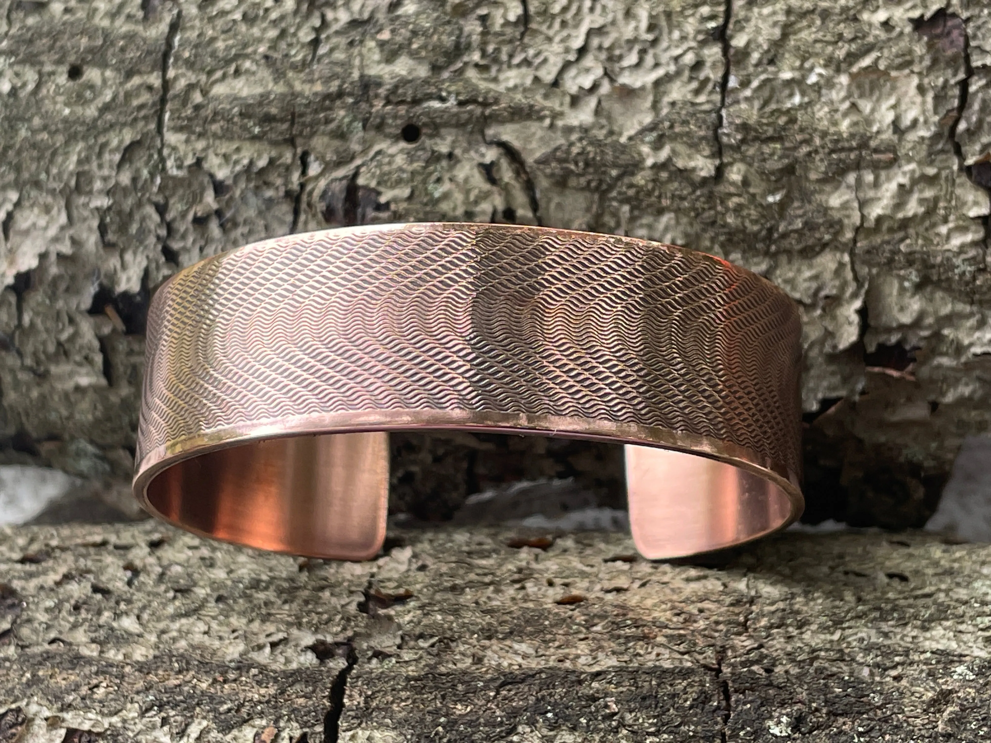 Copper Cuff Bracelet Mirage Wave