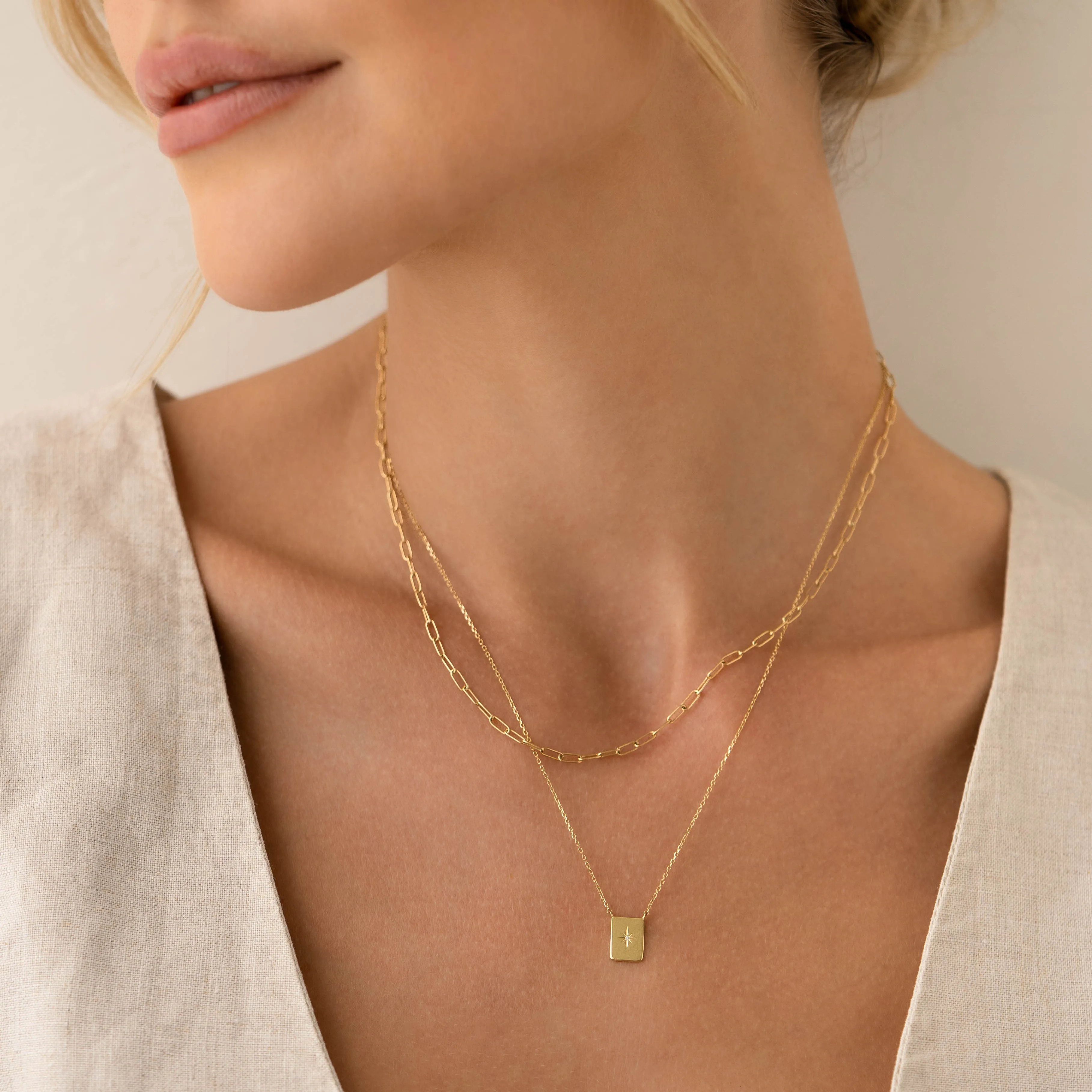Diamond Star Necklace - Polaris