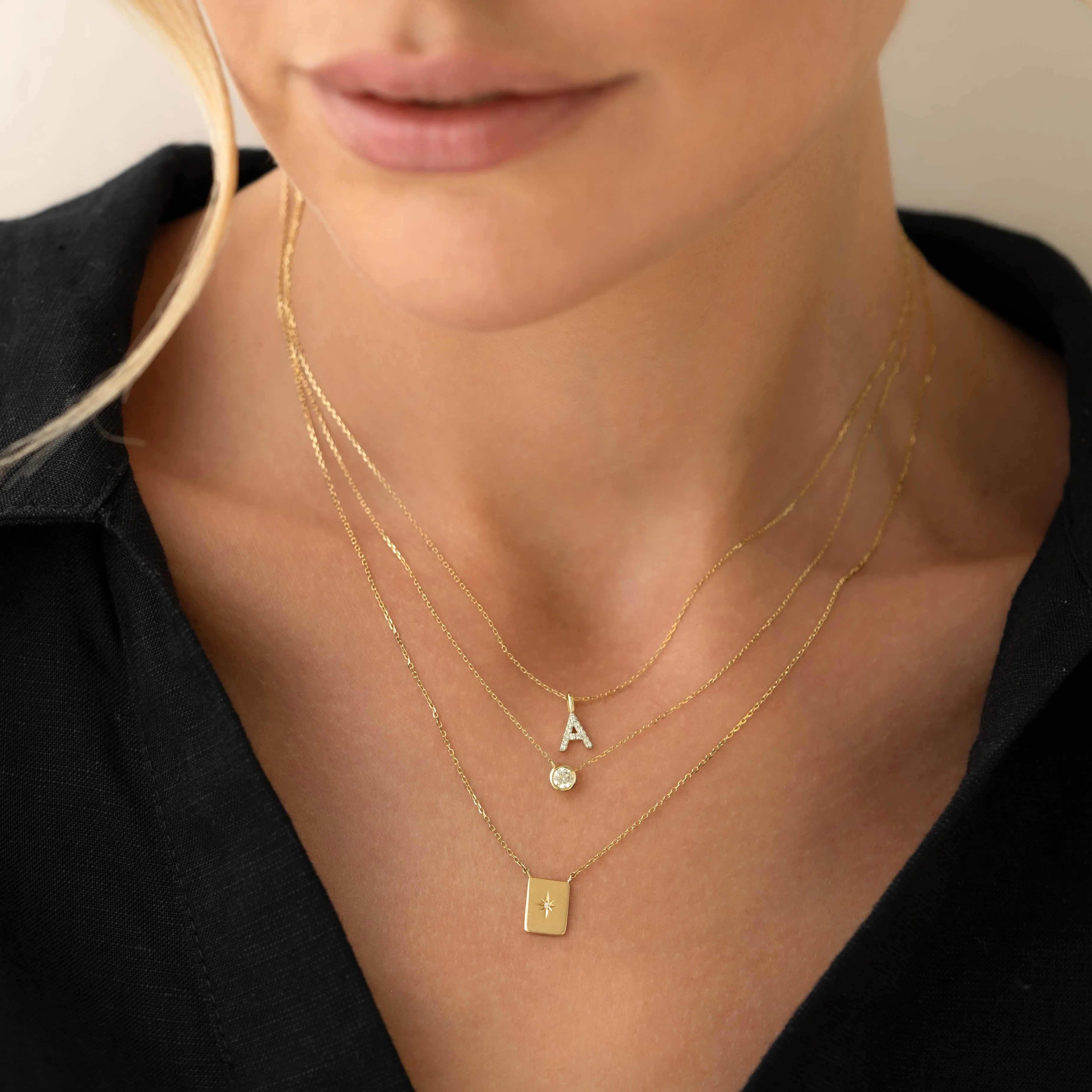 Diamond Star Necklace - Polaris